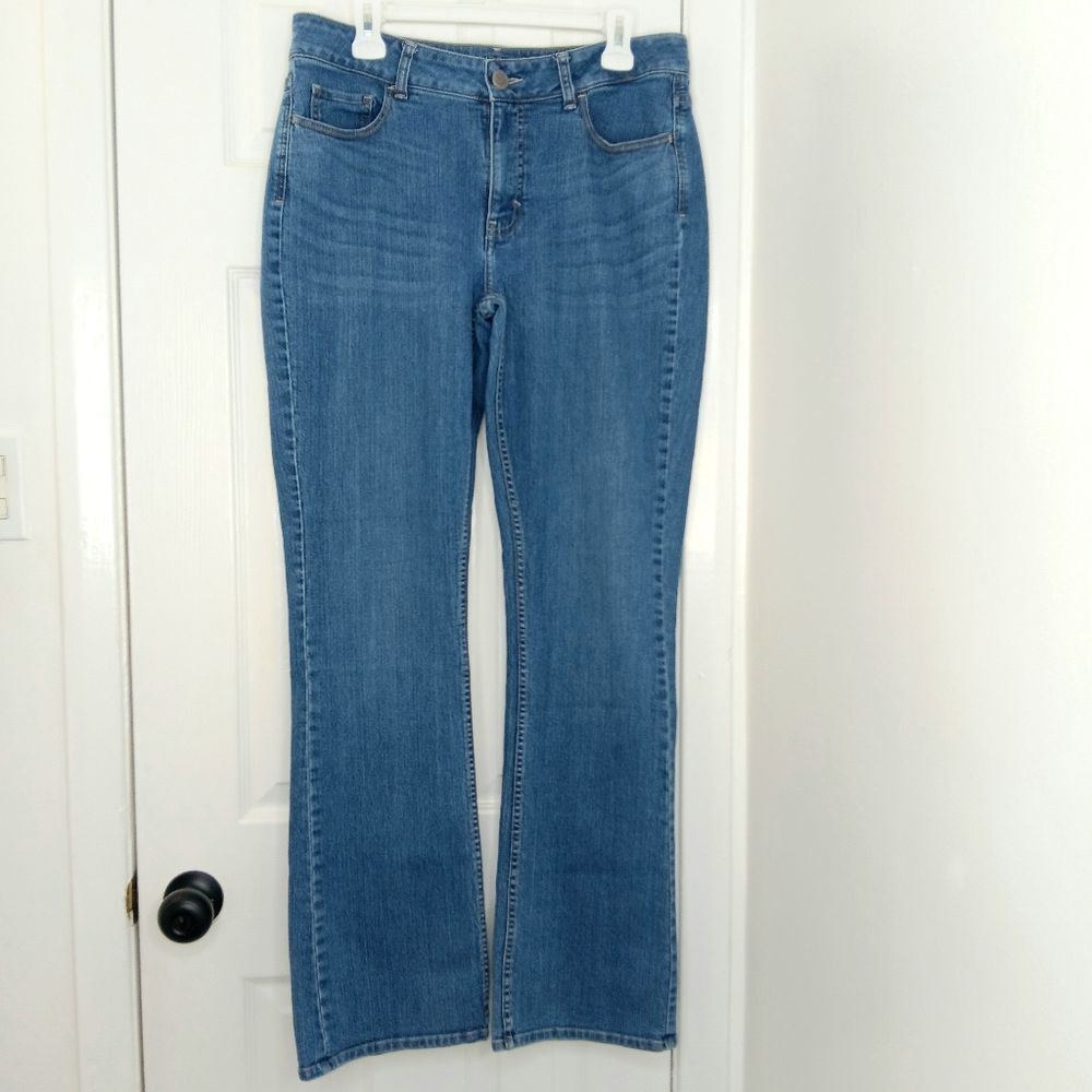 RIDERS BY LEE Women’s Blue Midrise Bootcut Denim Jeans 14 Long Classic